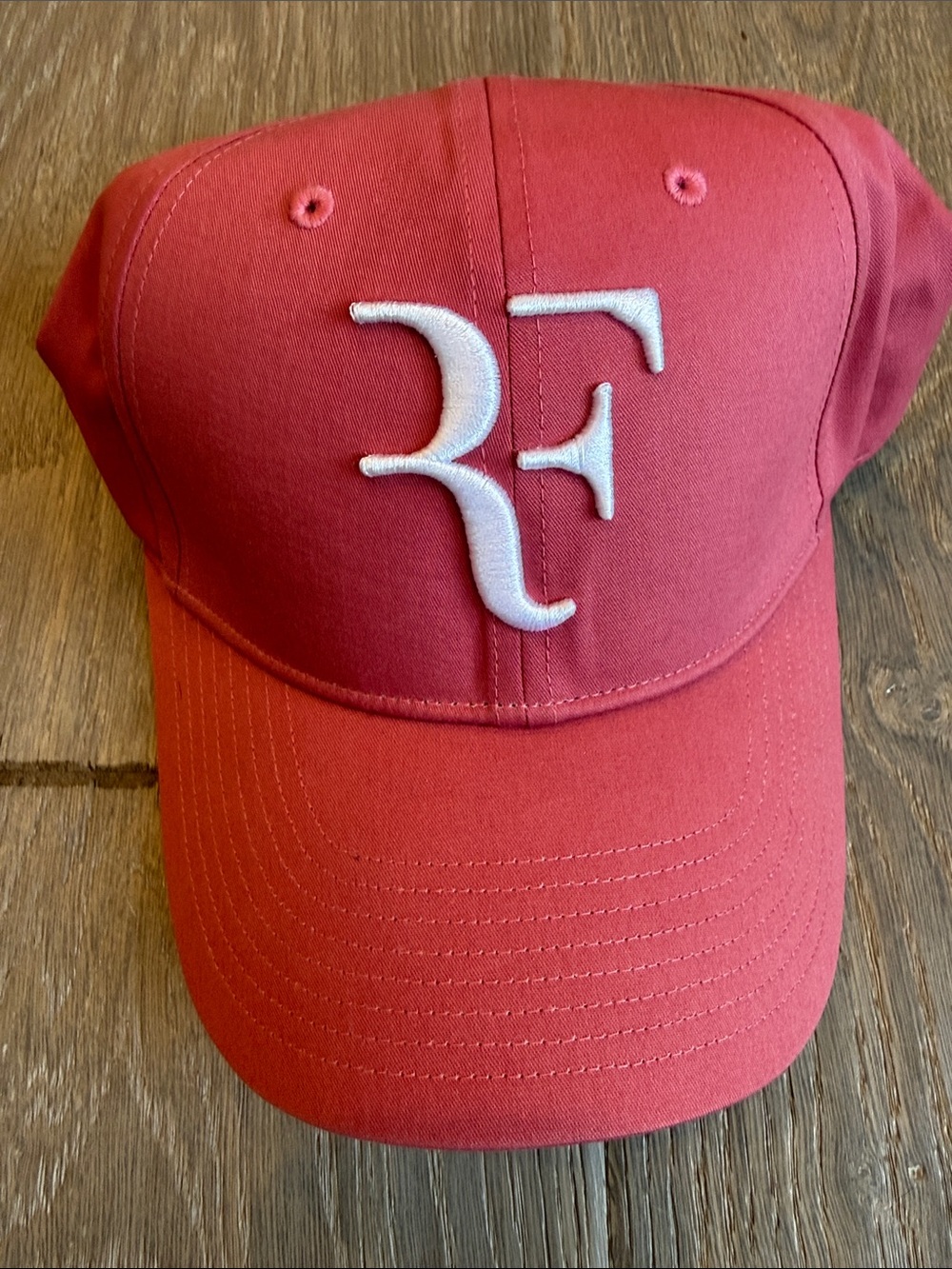 Uniqlo pink Baseball Cap with White RF Embroidered Logo